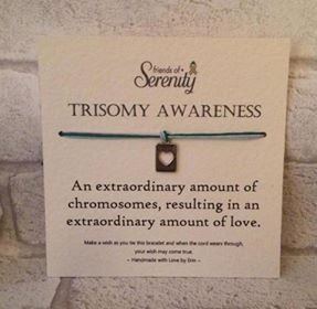 Trisomy awareness wish bracelet